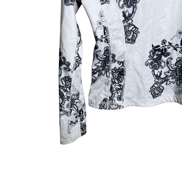 Lululemon Floral Print Black White Define Jacket 6 - Picture 6 of 7